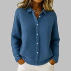 Neige | Cardigan Boutonné en Tricot Classique