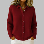 Neige | Cardigan Boutonné en Tricot Classique