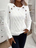 Catharina | Pull en Tricot à Détails Boutonnés