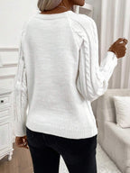 Catharina | Pull en Tricot à Détails Boutonnés