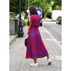 Floriana | Robe Maxi Portefeuille à Imprimé Botanique