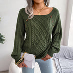 Catharina | Pull en Tricot à Détails Boutonnés